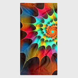 Бандана-труба Красочная неоновая спираль Colorful neon spiral, цвет: 3D-принт — фото 2