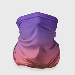 Бандана-труба Трендовый красно-фиолетовый градиент, цвет: 3D-принт