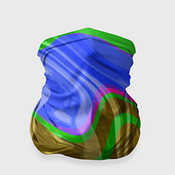Бандана-труба Яркая неоновая абстракция, цвет: 3D-принт