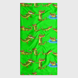 Бандана-труба CHARMING CROCODILES, цвет: 3D-принт — фото 2