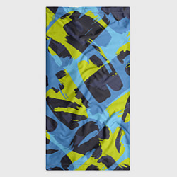 Бандана-труба Сине-салатовая абстракция, цвет: 3D-принт — фото 2