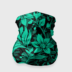 Бандана-труба Ажурный цветочный летний орнамент, цвет: 3D-принт