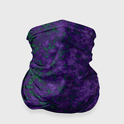 Бандана-труба Marble texture purple green color, цвет: 3D-принт