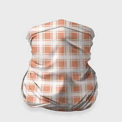 Бандана-труба Light beige plaid fashionable checkered pattern, цвет: 3D-принт