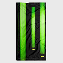 Бандана-труба Абстрактные неоновые колбы с кислотой - Зелёный, цвет: 3D-принт — фото 2