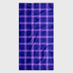 Бандана-труба Фиолетовый клетчатый узор, цвет: 3D-принт — фото 2