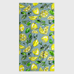 Бандана-труба Порезанные лимоны - паттерн, цвет: 3D-принт — фото 2