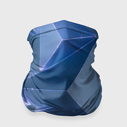 Бандана-труба Неоновая киберпанк броня - Синий, цвет: 3D-принт
