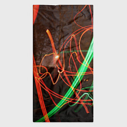 Бандана-труба Абстрактные улица и зелёно-красные лучи, цвет: 3D-принт — фото 2