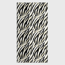 Бандана-труба Тигровый полосатый узор-черные, бежевые полосы на, цвет: 3D-принт — фото 2