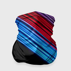 Бандана Красные и голубые абстрактные линии