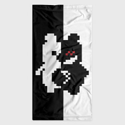 Бандана-труба Monokuma pixel, цвет: 3D-принт — фото 2