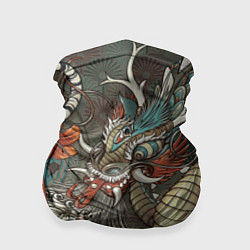 Бандана-труба Тигр и дракон мифические, цвет: 3D-принт