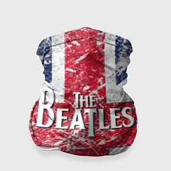 Бандана The Beatles - лого на фоне флага Великобритании