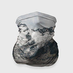 Бандана-труба Горы и река с камнями, цвет: 3D-принт