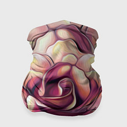 Бандана-труба Крупная роза маслом, цвет: 3D-принт