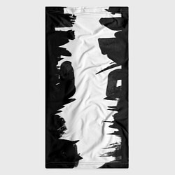 Бандана-труба Рваная белая полоса, цвет: 3D-принт — фото 2