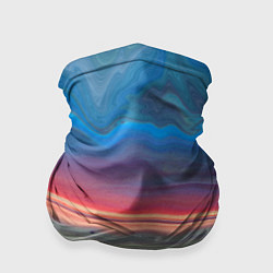 Бандана-труба Цветной переливающийся абстрактный песок, цвет: 3D-принт