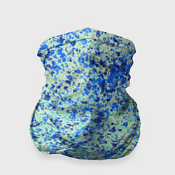 Бандана-труба Текстура абстракция лёд синий, цвет: 3D-принт