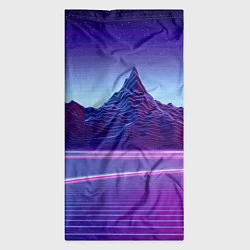 Бандана-труба Neon mountains - Vaporwave, цвет: 3D-принт — фото 2
