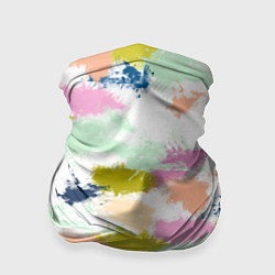 Бандана-труба Разноцветные мазки красками модный узор, цвет: 3D-принт