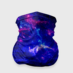 Бандана-труба Неоновый космос со звездами, цвет: 3D-принт
