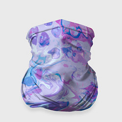Бандана-труба Абстрактные разводы краски, цвет: 3D-принт