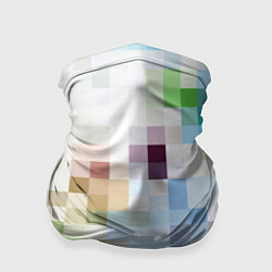 Бандана-труба Пиксельная абстракция, цвет: 3D-принт