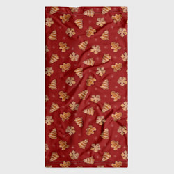 Бандана-труба Имбирный Новый год, цвет: 3D-принт — фото 2