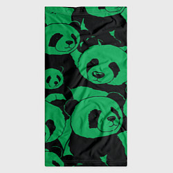 Бандана-труба Panda green pattern, цвет: 3D-принт — фото 2