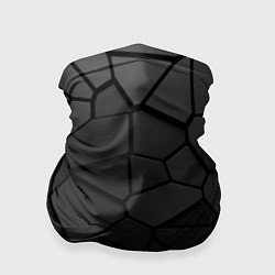 Бандана-труба Черные стальные плиты, цвет: 3D-принт