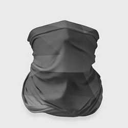 Бандана-труба Серый геометрический объёмный паттерн, цвет: 3D-принт