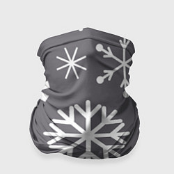 Бандана-труба Snow in grey, цвет: 3D-принт