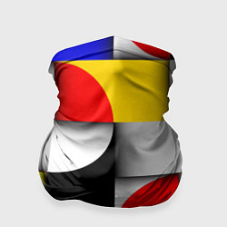 Бандана Оптическая иллюзия из кругов, прямоугольников и фи