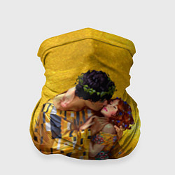 Бандана-труба Густав Климт Поцелуй, цвет: 3D-принт