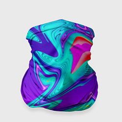 Бандана-труба Неоновые краски разводы, цвет: 3D-принт