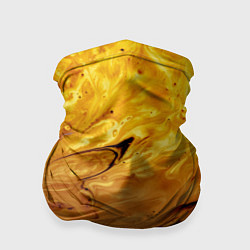 Бандана-труба Абстрактное жидкое золото, цвет: 3D-принт