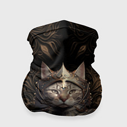 Бандана-труба Кот в доспехах, цвет: 3D-принт
