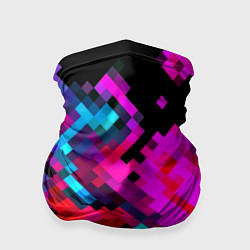 Бандана Pixel neon mosaic