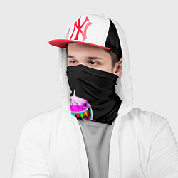 Бандана-труба 6Ix9ine голубые брызги, цвет: 3D-принт — фото 2