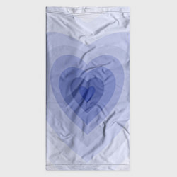 Бандана-труба Голубое сердце градиент, цвет: 3D-принт — фото 2