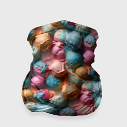 Бандана-труба Сочный узор из мороженного, цвет: 3D-принт