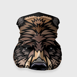 Бандана-труба Медведь в этническом стиле, цвет: 3D-принт