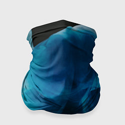 Бандана-труба Абстрактный синий дым, цвет: 3D-принт