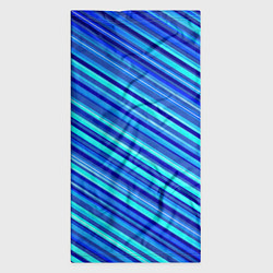 Бандана-труба Сине голубые узорчатые полосы, цвет: 3D-принт — фото 2