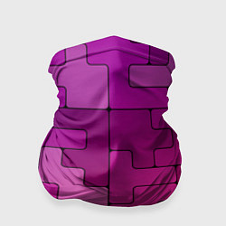 Бандана-труба Фиолетовые текстуры, цвет: 3D-принт