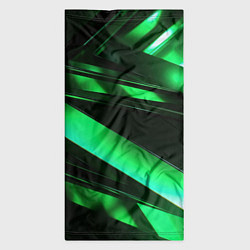 Бандана-труба Зеленая неоновая абстракция, цвет: 3D-принт — фото 2