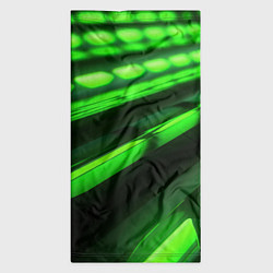 Бандана-труба Green neon abstract, цвет: 3D-принт — фото 2