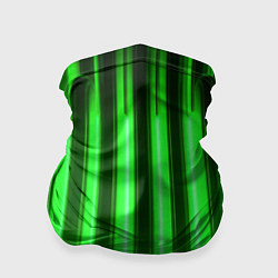 Бандана-труба Зеленые неоновый световой фон, цвет: 3D-принт