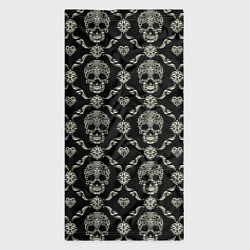 Бандана-труба Узор с черепами Pattern with skulls, цвет: 3D-принт — фото 2